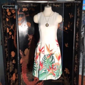 Calvin Klein  lined fit and flare dress size 2.